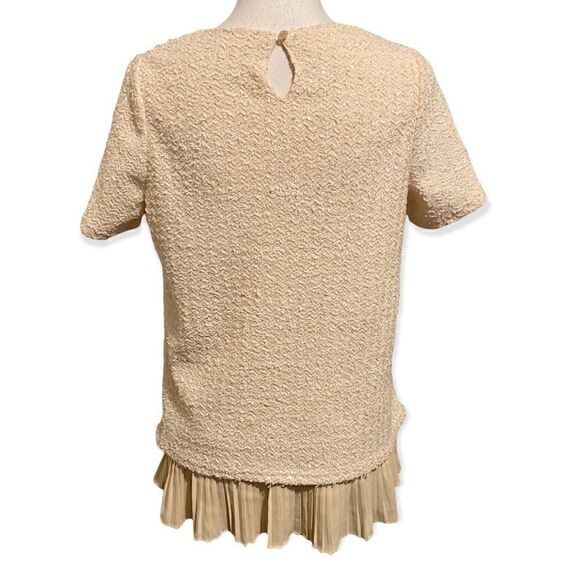 Lady Story Knit Blouse with Silky Trim - Picture 6 of 6